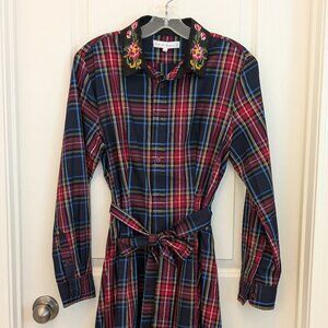 Trish Scully Tartan Plaid Shirt Dress